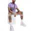 Custom Color Elastic Mens Purple T shirts Short Sleeve Men's Hoodies Tshirt Pocket Tshirt In Bulk