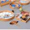 Wholesale Eco Friendly Durable Color Printed Lacquer Bamboo Serving bardia Tray