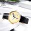 SHENGKE No Logo Minimalisim Watches K0086L Unisex Simple Design Wristwatch Watch for Women and Man