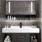 Modern Luxury Wood Bathroom Towel Cabinet Vanity Cabinet Set With Stone Countertop From China