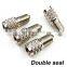 Double seal flow through valve stem tire caps, Inflate thru for high pressure truck car RV semi bus tires inflate tires