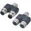 M12 Y-Splitter Y-Connector and Y Split cable