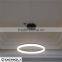 luxury circle ring led pendant light for lobby hotel restaurant