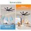 Big Size 72Inch Ceiling Fan With LED Light DC Motor Retractable Fan Light With Remote Control