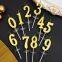 Non-toxic Gold Number Candles 0-9, Bulk Decor for Kids' Birthday Cakes