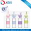Different capacity silicone sleeve glass water bottle with metal lid