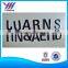 Custom 3d plastic chromed letters with sticker