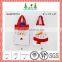 Green and red color christmas gift bag