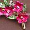 New design zinc alloy peach blossom brooch