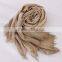 Wholesale Korean Japan Ladies Fashion Solid Color Plain 100% Linen Scarf