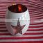 wholesale white candle jars with star logo 2016