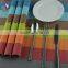 NEW placemat pvc mats set Western modern hotel high quality rainbow placemat multi strip print pad mats classics placemats