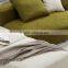 Modern White Color U Shape Sofa Set Living Room Fabric 5 Seater Sofa Set U-shaped Sofa