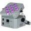 RGBWA UV wireless 6in1 9pcs battery powered led stage par light