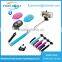 Bluetooth wireless mobile phone selfie stick monopod with retail packaging for iphone, for samsung