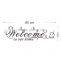 Welcome to our home Quote Removable Vinyl Decal Decals Wall Sticker Stickers Home Decor DIY Butterfly
