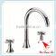 copper chrome plating 3 hole basin faucet 2502