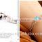Hot Selling Heart Shaped Silver Plated Austrian Crystal Bracelet & Bangle Wholesale