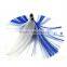 5 pcs nylon Hair Skirt Bait Metal by copper Head Bait Jig Sea Trolling Lures Big Game Lures Fishing Tackle