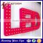 Eye catching punching holes exposed outdoor large led letters