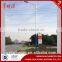 Road street single arm round conical steel lighting pole