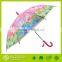 Custom Print Plastic Transparent Outdoor Child Umbrella