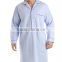 Hot Sale Men's Thermal Long Sleeve Cotton Check Knitted Stripe Nightshirt