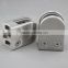 Stainless steel 304/316 glass clamp / d shape glass clamp tube back
