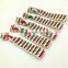 Green White Red Chevron Hair Band Fold Over Elastic Hair Tie Wholesale For Christmas