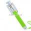 Most Popular Cable Take Pole Selfie Stick, Wired Monopod Selfie Stick, Wired Selfie Monopod With Click