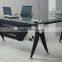 L/s Shaped High Gloss Black Office Desk