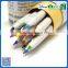 New fashion mini promotional personalised art coloring pencil set in recycled paper tube