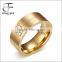 Stainless Steel Men's Rings Inlaid Shining Cubic Zirconia Promise 8mm