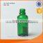 Green decal glass reagent bottle with glass lid