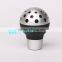 Black Silver Manual Aluminium Car Interior Gear Stick Shift Knob Shifter Lever Cover