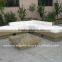 Outdoor furniture corner color sectional rattan sleeper sofa 2015