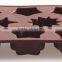 Wholeale smooth star shapes cookie cutter moldice silicone dessert tray