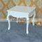 2016 Popular white home furniture small size white wooden coffee table