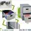 metal furniture powder coated metal 2 drawer cabinet