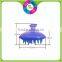 Dishwasher safe Waterproof high quality Silicone head massage brush