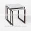 Factory Hot Selling Cheap Modern Living Room Side Table With Metal