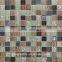 beautiful glass mosaic tile , crystal mosaic design for kitchen design (PM230277--280