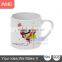 Wholesale Cheap Small Order Advertising Customized Logo Ceramic Mugs Cup 6oz