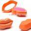 New Style Professional Lip Shape Customized Head Massage Styling Care Easy Carry Hair Comb With Mirrow