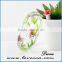 Customized charms polished clear plastic dry resin botanical jewelry sunflower women bangles