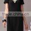Pretty Steps 2016 latest high quality short sleeve casual dress design, female elegant garment manufacturer in China