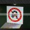 Road safety Aluminum no U turning traffic solar warning traffic sign