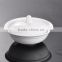 plain white personalized design custom ceramic sugar bowl