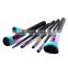Professional beauty makeup kit 7pcs rainbow color cosmetic brush set