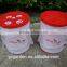 printed collapsible pet food container with cover safe PVC human food for dogs master
